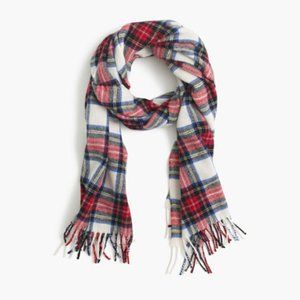 JCrew Plaid Tartan Wool Scarf